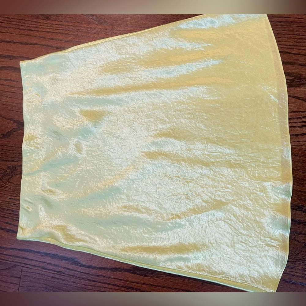 Aritzia mini silk skirt
